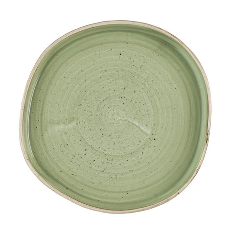 Churchill Stonecast Sage Green Organic Walled Plates 206mm (Pack of 6)