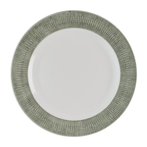 Churchill Bamboo Ceramic Spinwash Alpine Footed Plates 305mm (Pack of 12)