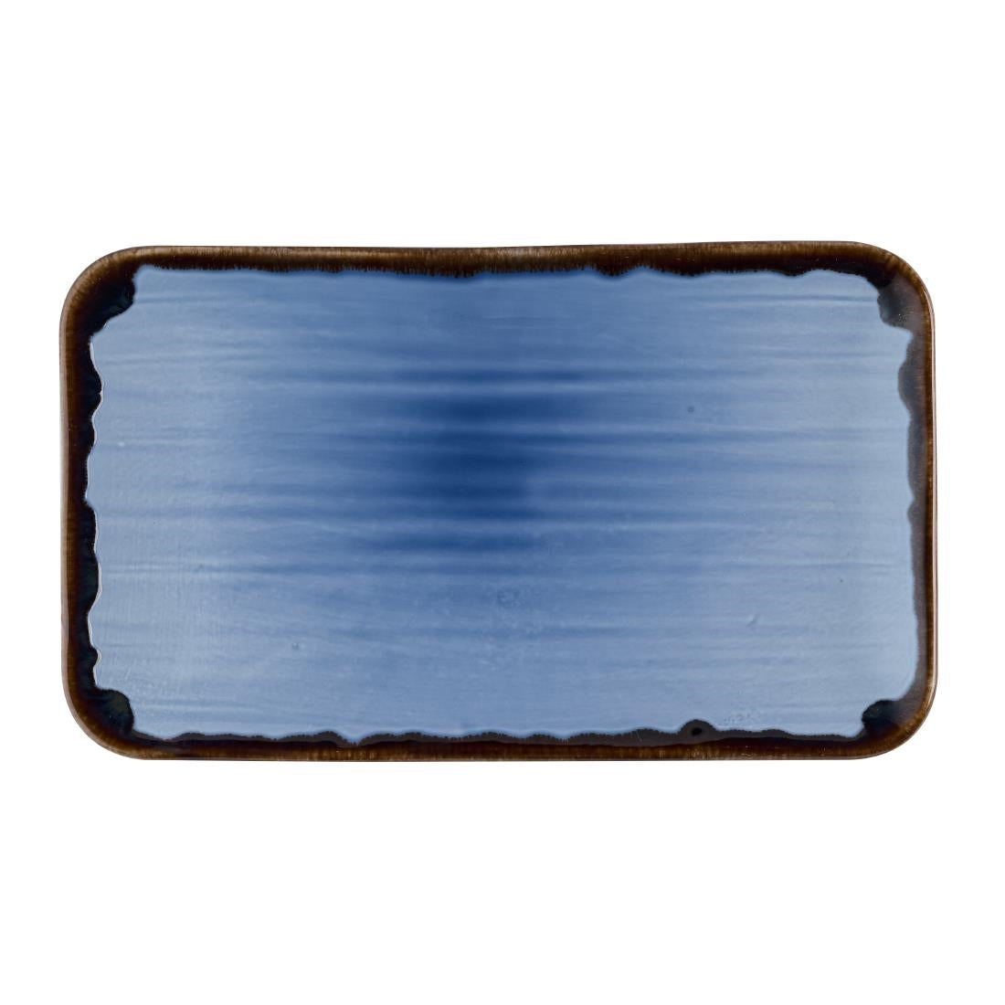 Dudson Harvest Indigo Organic Rectangle Angular Plates 106x160mm(Pack of 12)