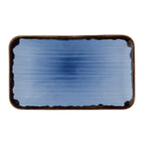 Dudson Harvest Indigo Organic Rectangle Angular Plates 106x160mm(12 Pack)