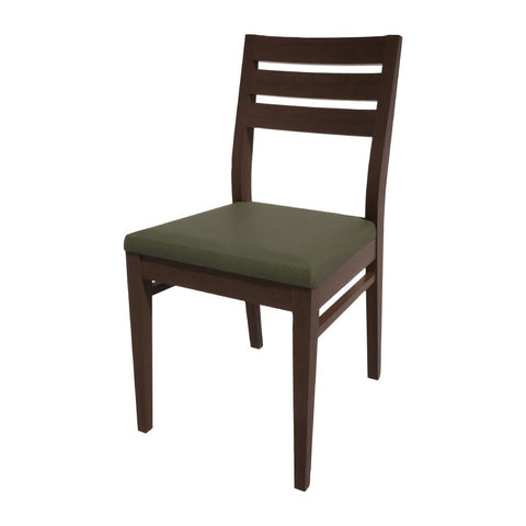 Bolero Bespoke Marty A Side Chair in Olive/Wenge