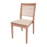 Bolero Bespoke Marty B Stacking Chair in Cream/Beech