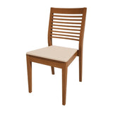 Bolero Bespoke Marty B Stacking Chair in Cream/Oak