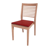 Bolero Bespoke Marty B Stacking Chair in Red/Beech