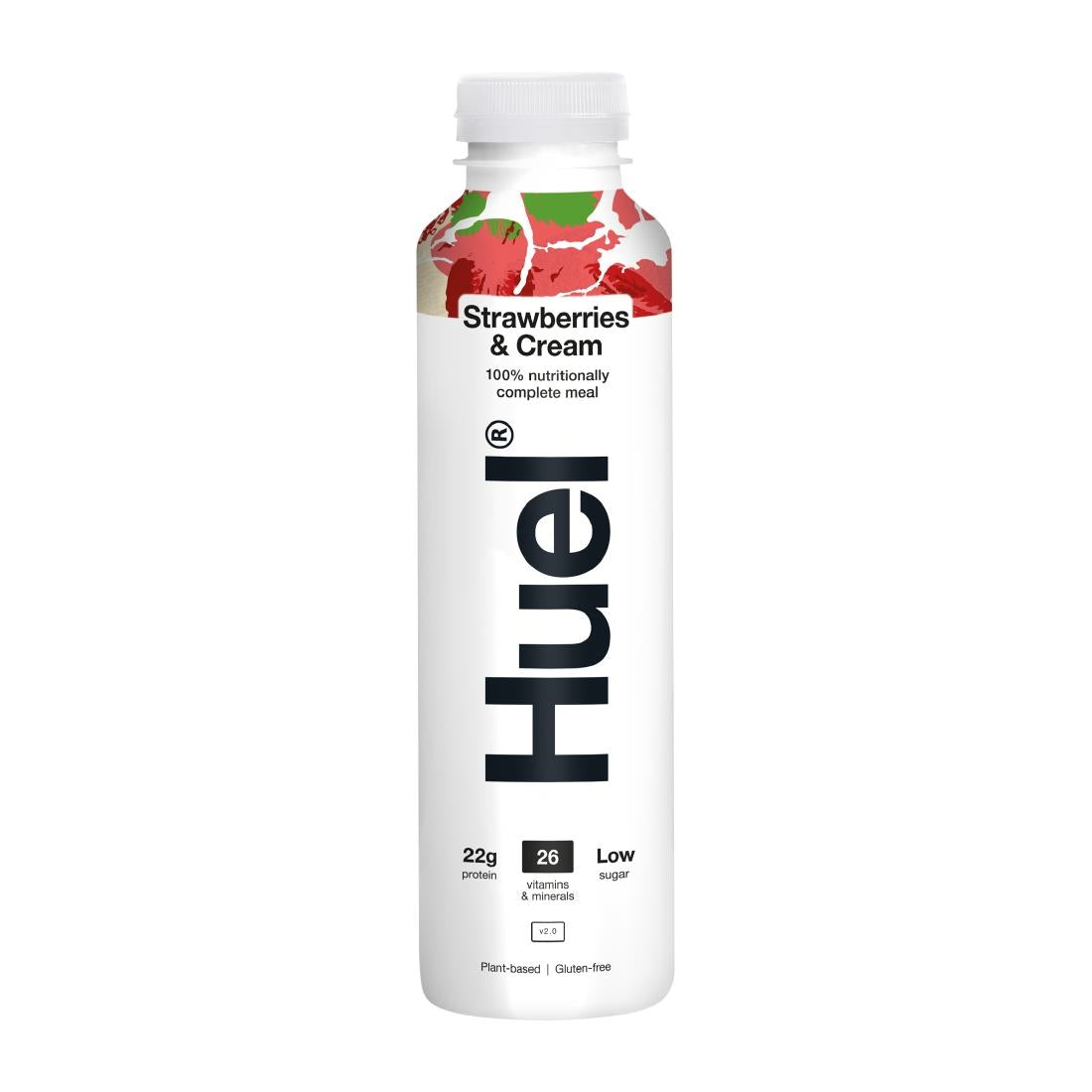 HUEL Nutritionally Complete Meal Drink - Strawberries and Cream 500ml (Pack of 8)