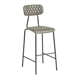 Kara Bar Stool Vintage Silver (Pack of 2)