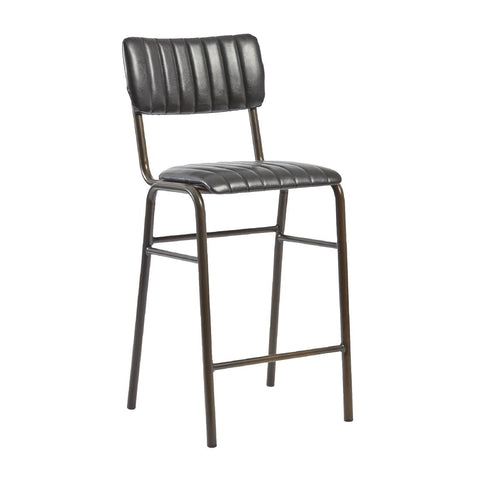 Tavo Stacking Mid Bar Stool Vintage Black (Pack of 2)