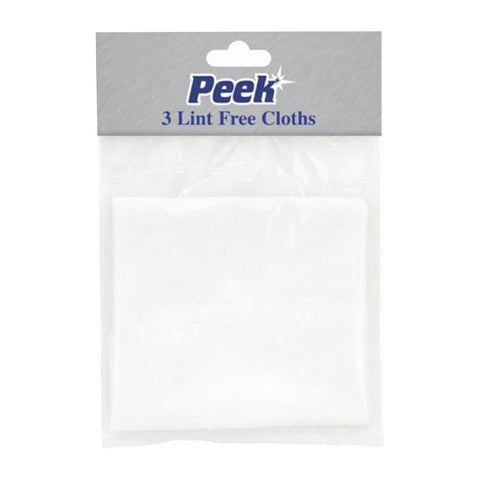 Peek Lint Free Cloths (Pack of 3)