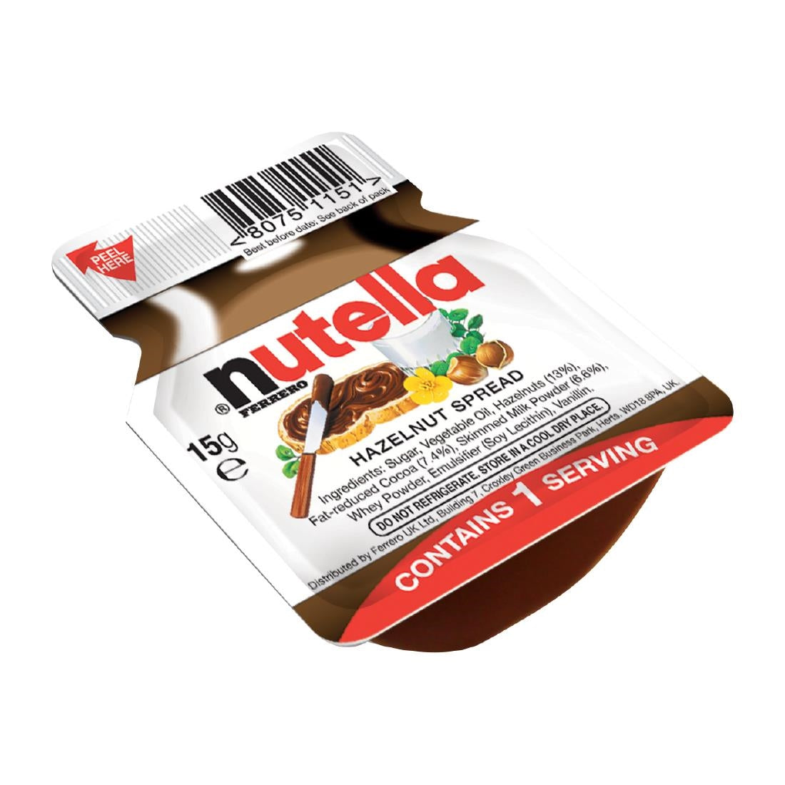 NutellaÊPortionsÊ15g (Pack of 120)