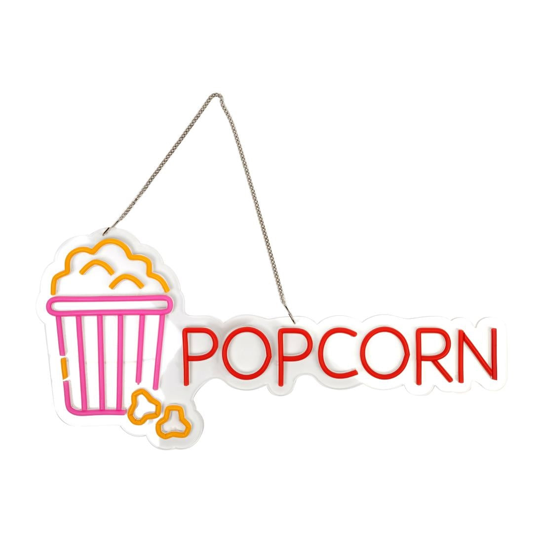 A1 Equipment Popcorn Neon Style LED Light-up Sign A7374