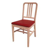 Bolero Bespoke Vicky Side Chair in Red/Beech