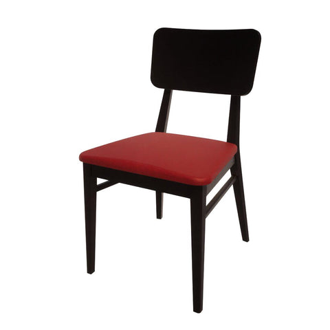 Bolero Bespoke Brenda Side Chair in Red/Charcoal