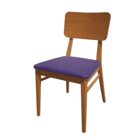 Bolero Bespoke Brenda Side Chair in Blue/Oak