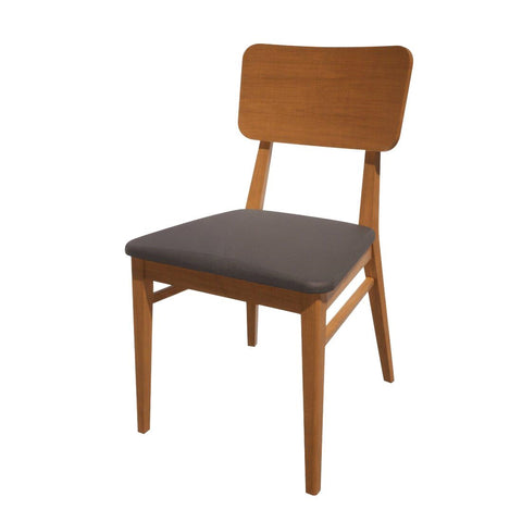 Bolero Bespoke Brenda Side Chair in Anthracite/Oak