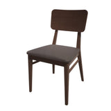 Bolero Bespoke Brenda Side Chair in Anthracite/Wenge