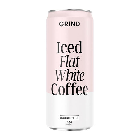 Grind Iced Flat White Coffee Cans 250ml (Pack of 12)