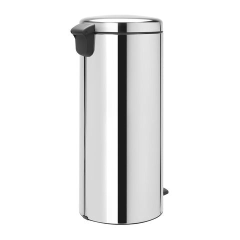 Brabantia Newicon Plastic Pedal Bin Bucket Brilliant Steel 30Ltr