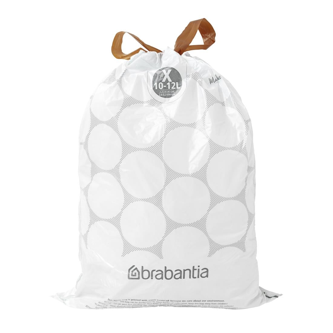 Brabantia PerfectFit Bin Bags, Code X, 10-12Ltr (40 Pack)