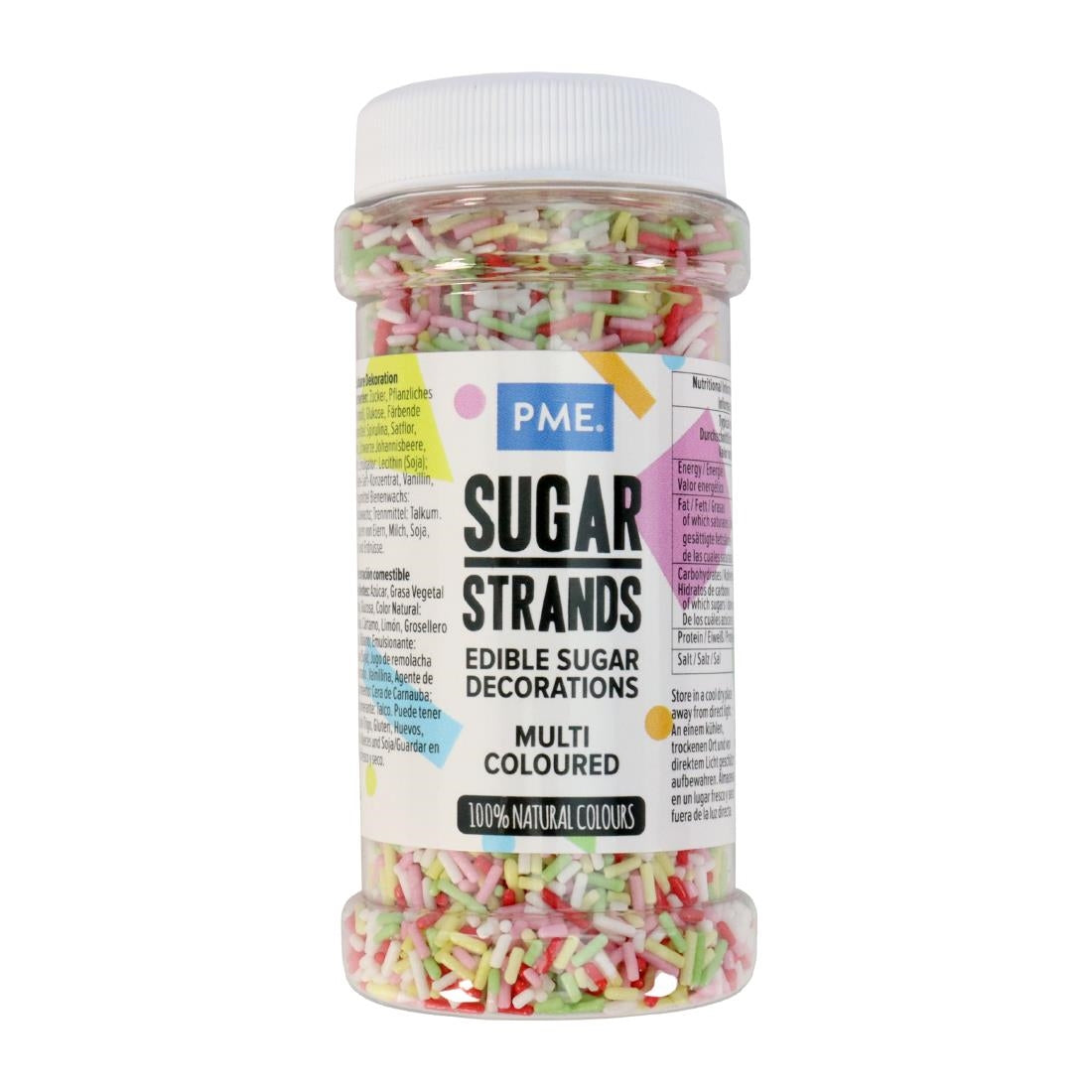 PME Multicoloured Sugar Strands 80g