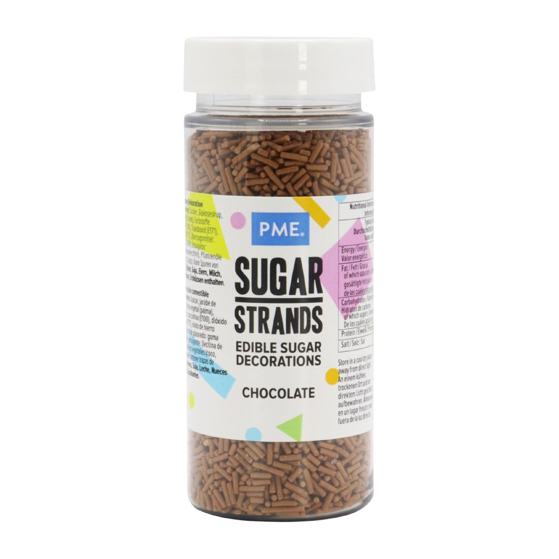 PME Chocolate Sugar Strands 80g