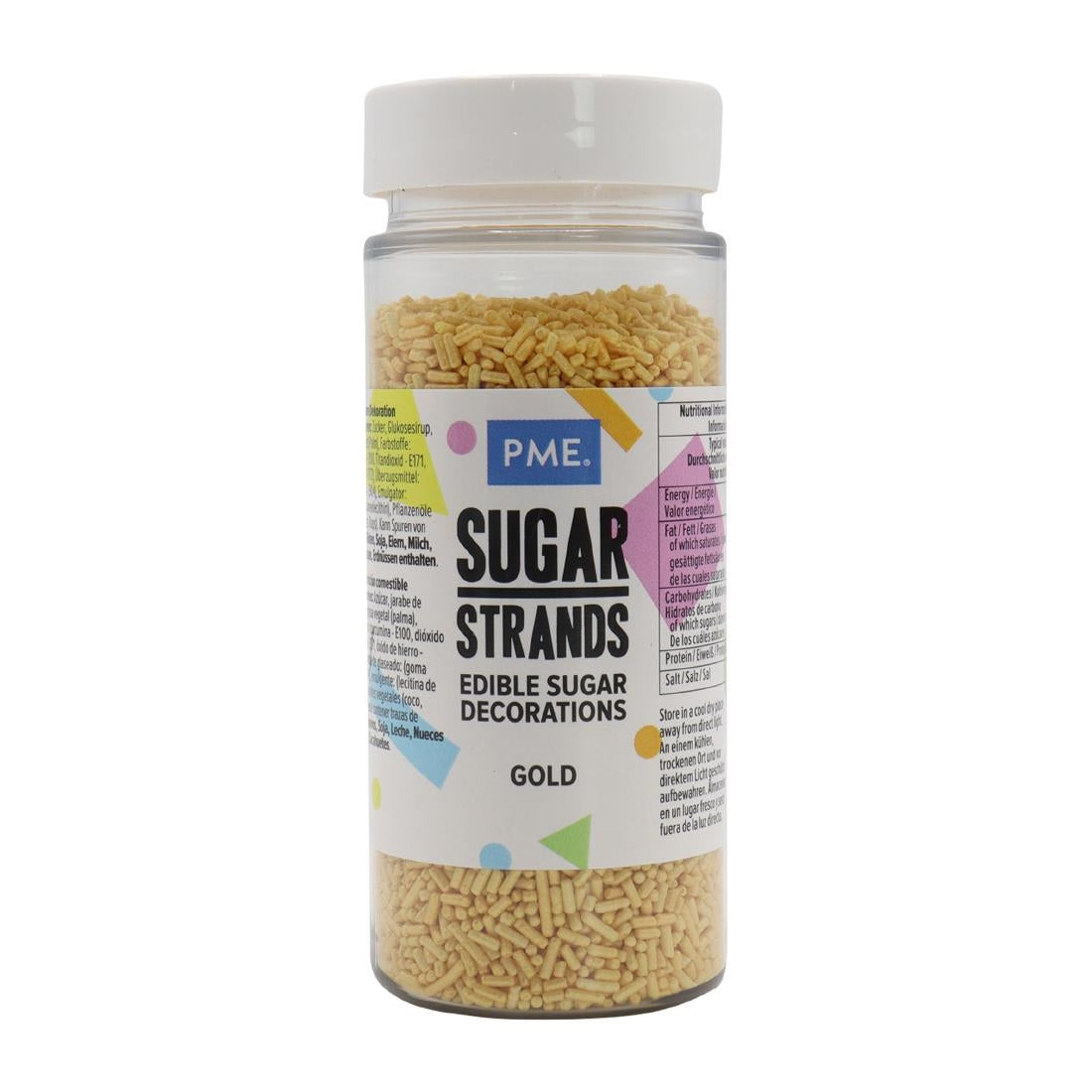 PME Gold Sugar Strands 80g