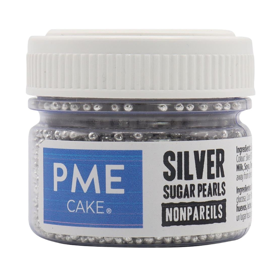 PME Silver Sugar Pearls 25g - Nonpareils