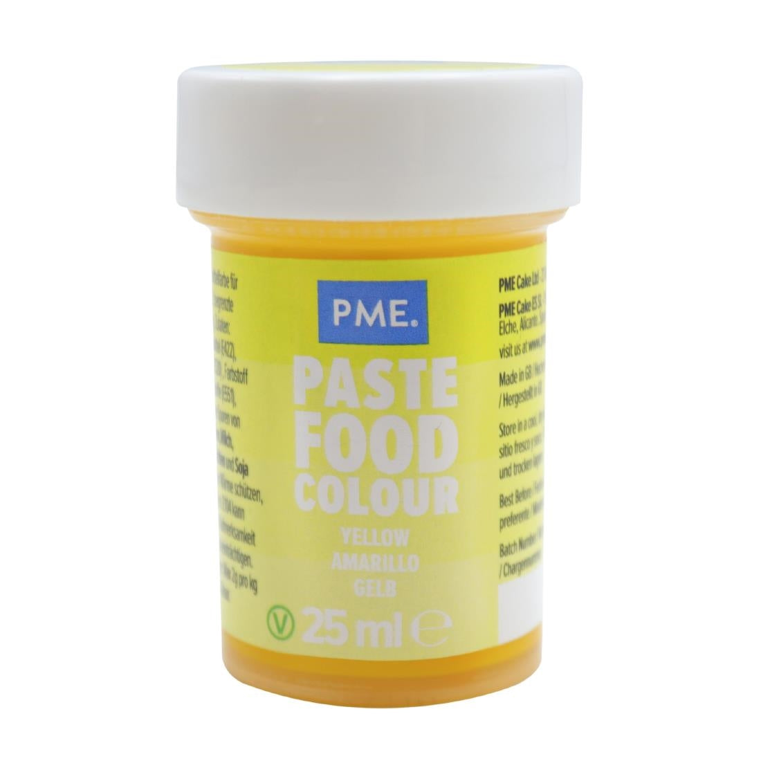 PME Concentrated Paste Food Colour - Sunny Yellow 25g