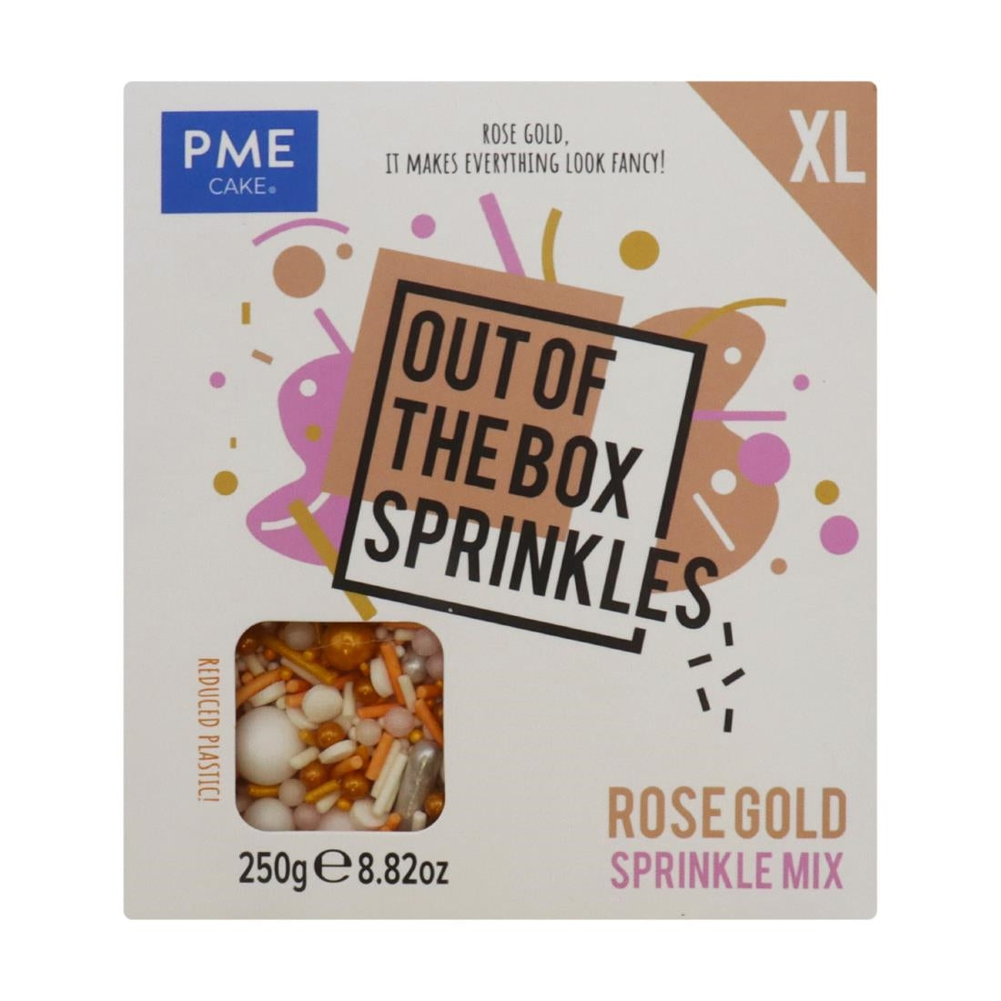 PME XL Out of the Box Sprinkle Mix Rose Gold 250g