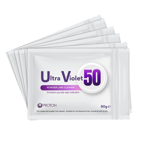 Proton Ultra Violet 50 Powdered Beer Line Cleaner 90g (Pack of 6)