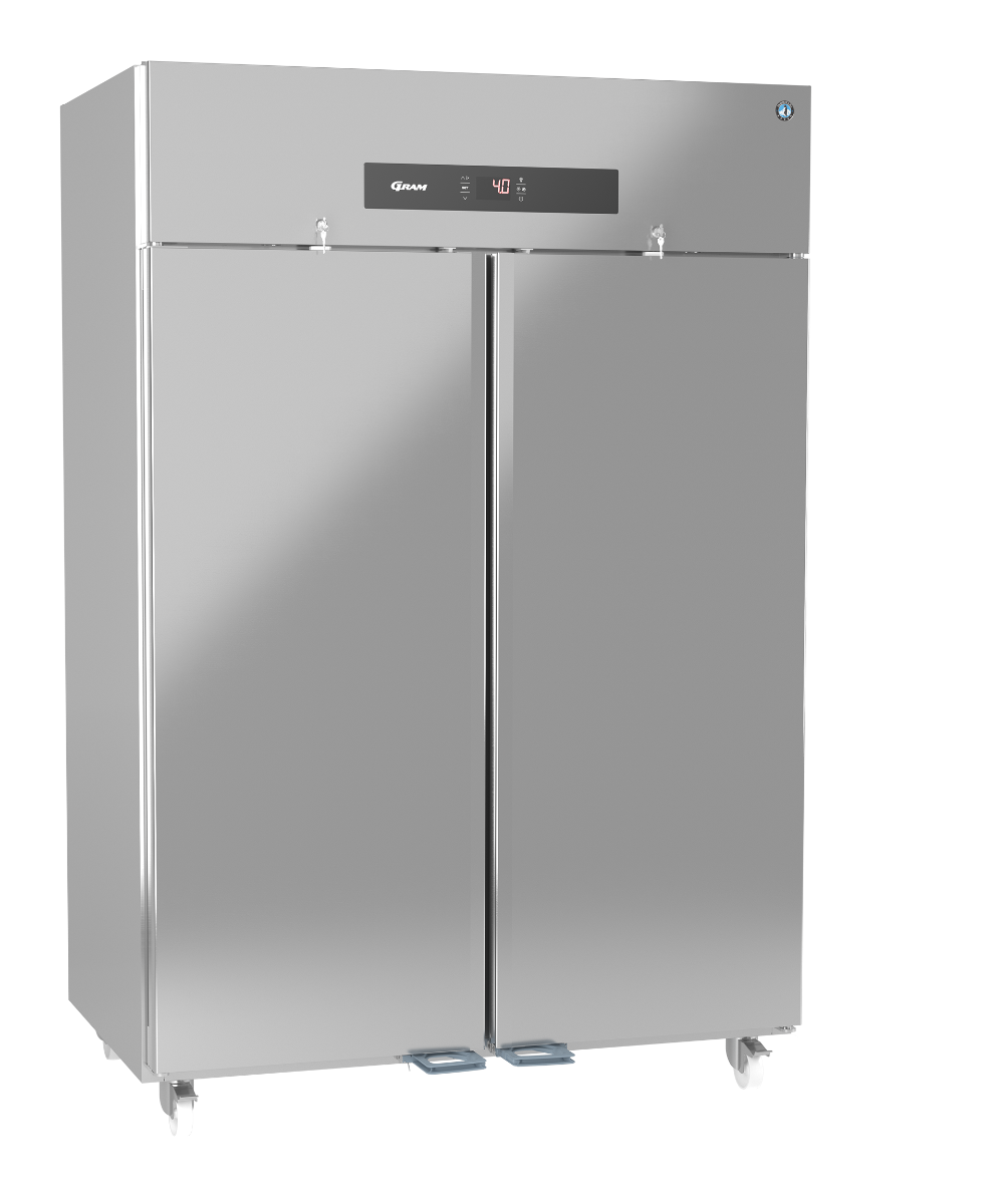 double door stainless steel fridge