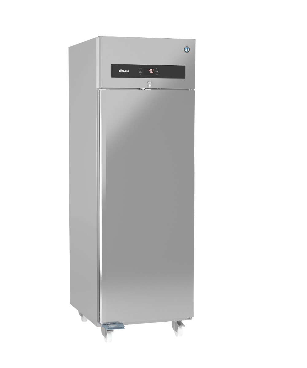 stainless steel upright fridge