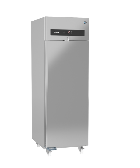 stainless steel upright fridge