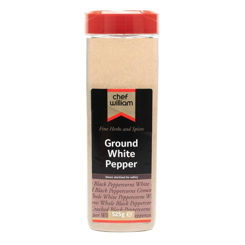 Chef William Ground White Pepper 525g