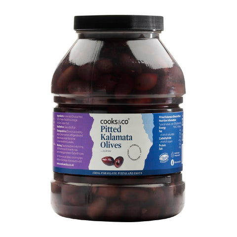 Cooks & Co Pitted Kalamata Olives 2.25kg (NDW 1.4kg)