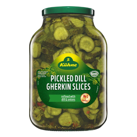 Kuhne Dill Gherkin Slices 2.45kg (NDW 1.32kg)