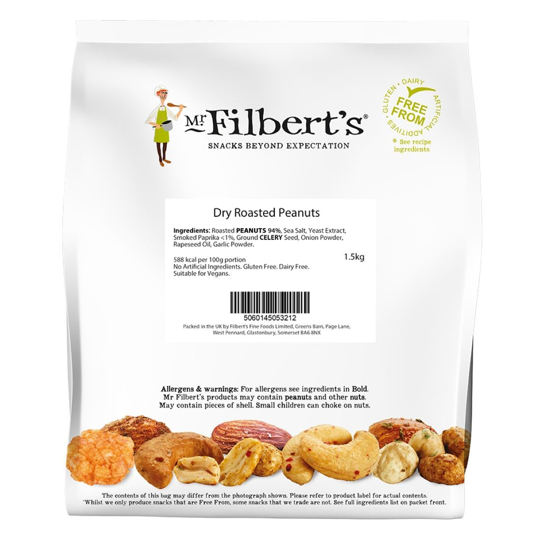 Mr Filbert's Dry Roasted Peanuts 1.5kg