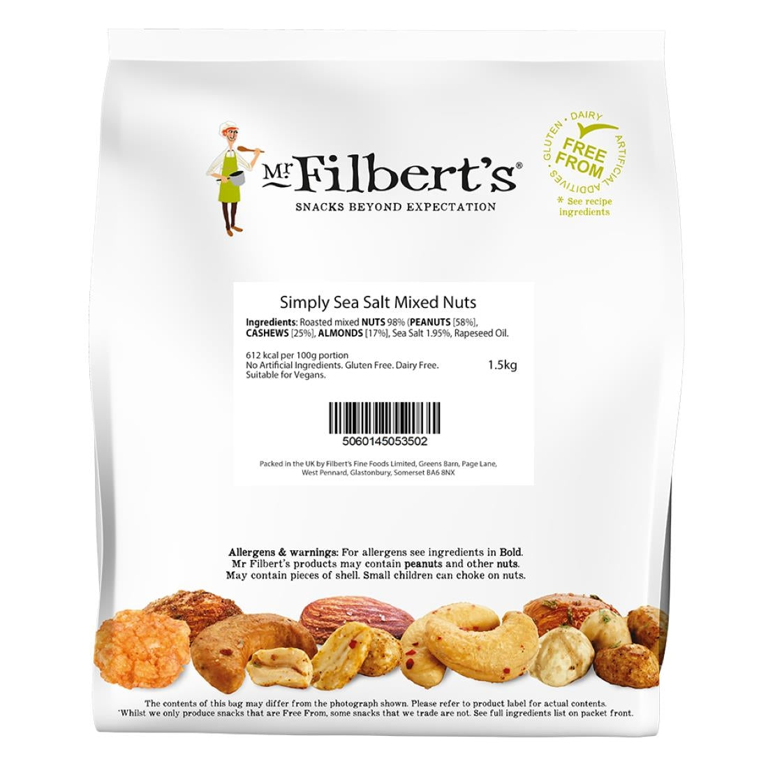 Mr Filbert's Simply Sea Salt Mixed Nuts 1.5kg