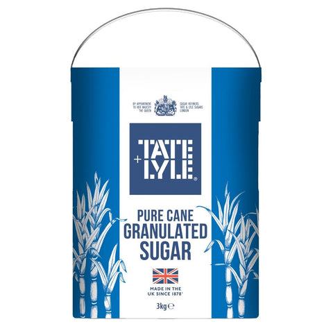 Tate & Lyle Granulated Sugar Paper Drum 3kg