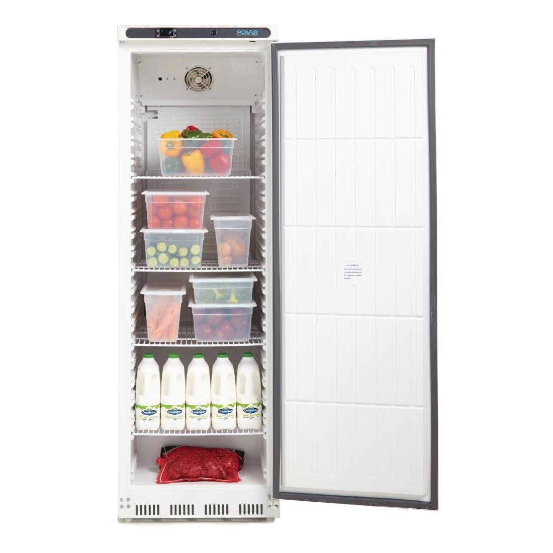 polar c series upright fridge 400ltr