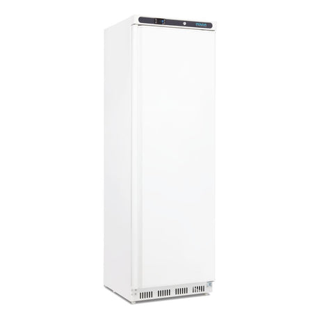 white upright freezer