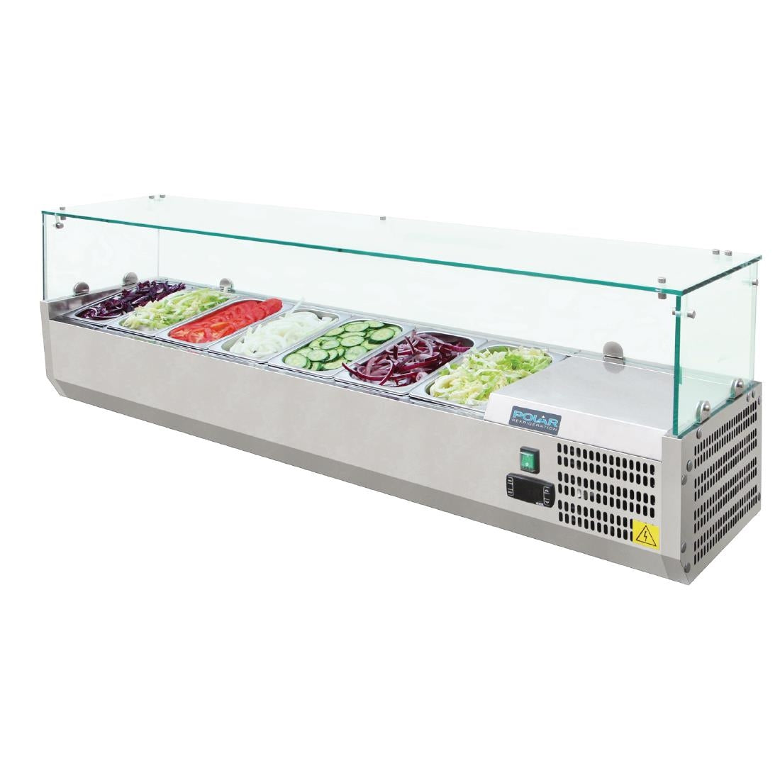 polar g series countertop prep fridge