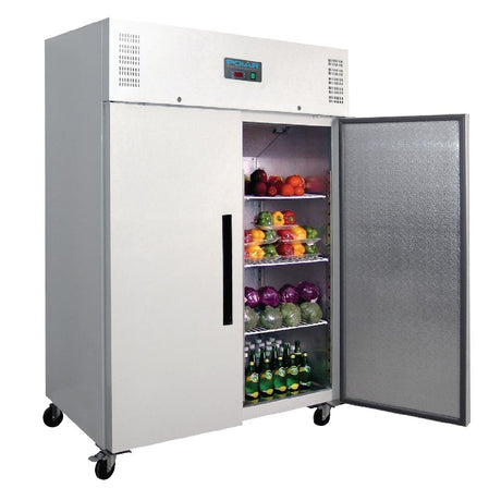 double door upright fridge