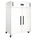 double door upright fridge