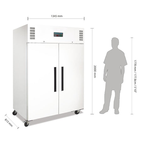 upright 2 door freezer