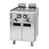 Buffalo 600 Series Freestanding Double Electric Fryer - 8Ltr + 8Ltr