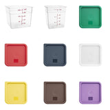 Hygiplas 5.5Ltr & 7Ltr Square Storage Bundle with 7 Colour Lids