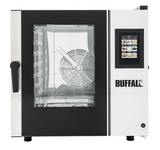 Buffalo Freestanding Smart Touchscreen Combi Oven 7x GN 1/1 with Installation Kit & Extraction Hood