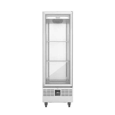 single glass door refrigerator