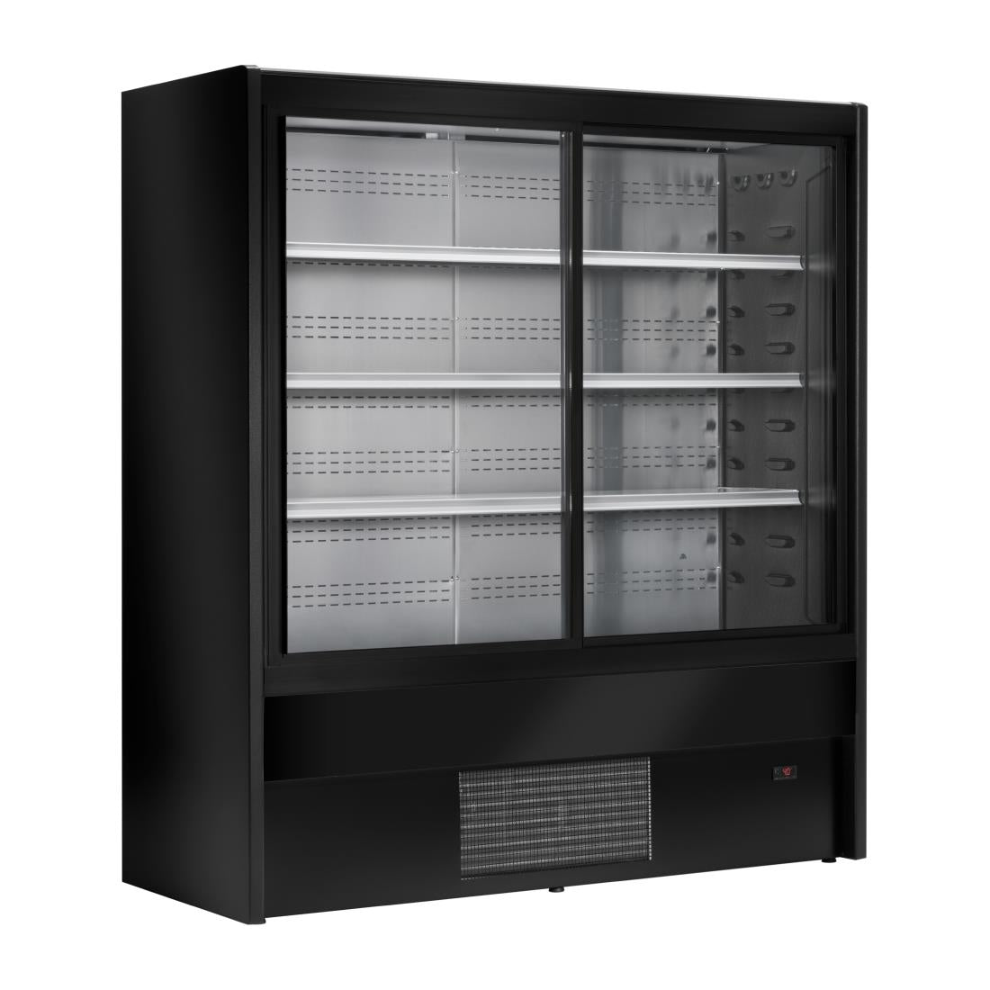 Zoin Cervinho Multideck Display Black with Sliding Doors 1000mm