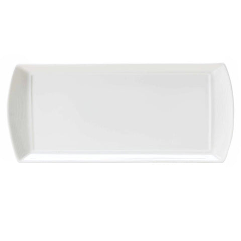 William Edwards Spiro Rectangular Trays White 340x150mm (Pack of 12)